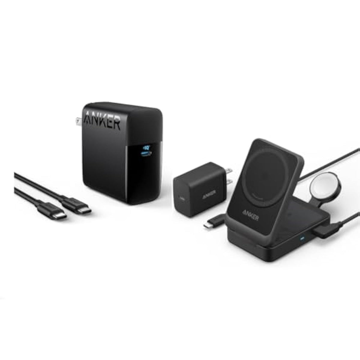 Anker MagGo Wireless Charging Station with Mac Book Pro 100W USB C Charger