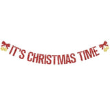Christmas Time Banner Merry Christmas Happy New Year Party Decor