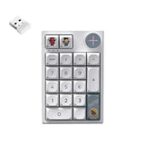 K3 Pro Three Mode 2.4G/Bt5.0/Usb-C Wireless Bluetooth Mechanical Number Keyboard - 19 Key Mini Portable Rgb Backlight Game Keyboard