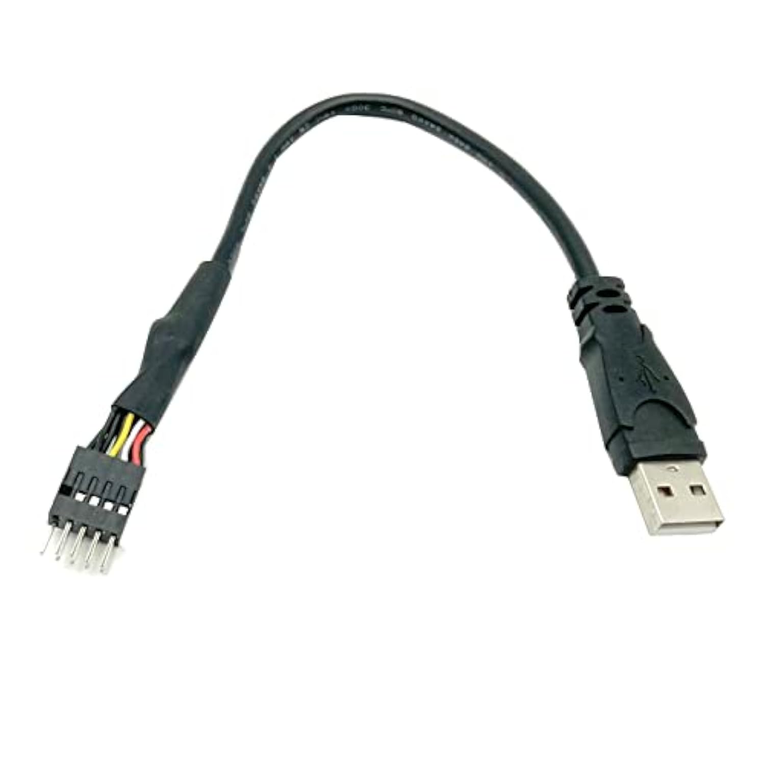 9-Pin Usb Motherboard Male To Single Usb 2.0 Type A Male Power Cable Adapter Extension Cable For Motherboard, 7.8 Inches (20 Cm), Black, 1 Count