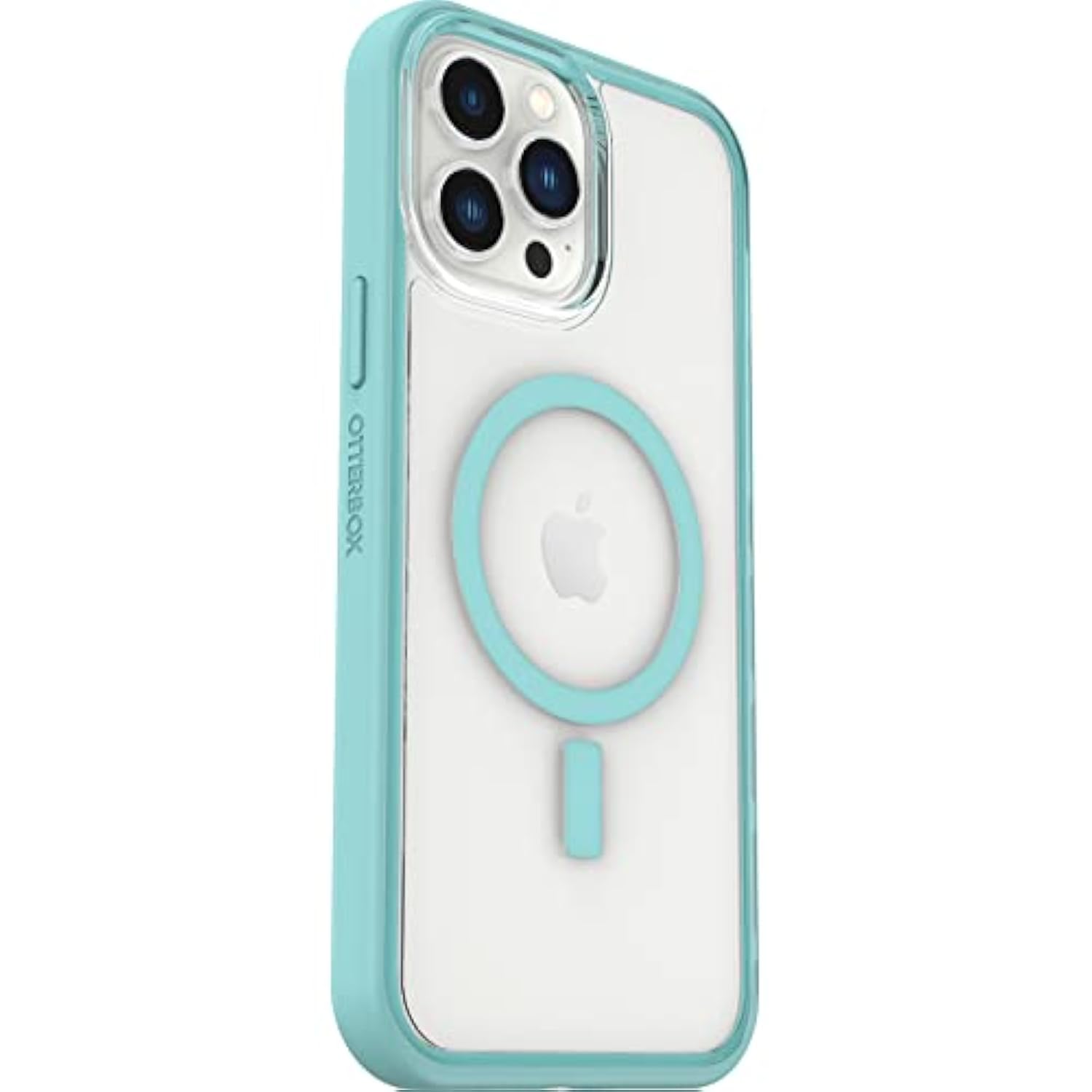 OtterBox Clear case with colorful grip edge for iPhone 13 Pro Max (Only) - DISCOVERY (Clear/Light Blue)
