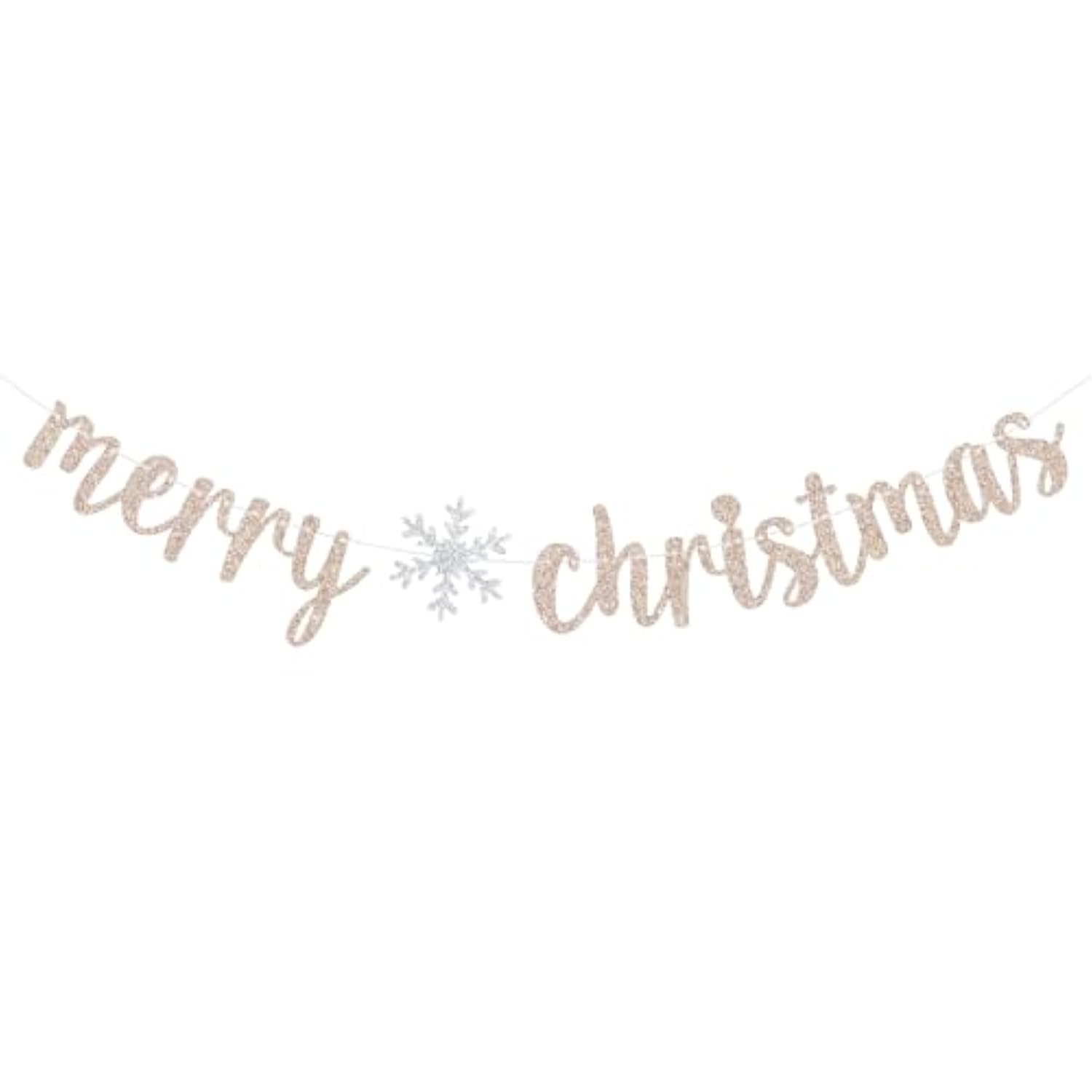 Glitter Merry Christmas Banner, Be Merry Party Decor, Happy New Year, Xmax Merry Christmas Holiday Party Decorations