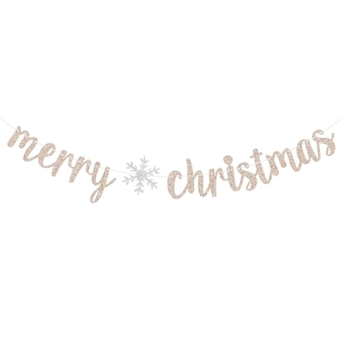 Glitter Merry Christmas Banner, Be Merry Party Decor, Happy New Year, Xmax Merry Christmas Holiday Party Decorations