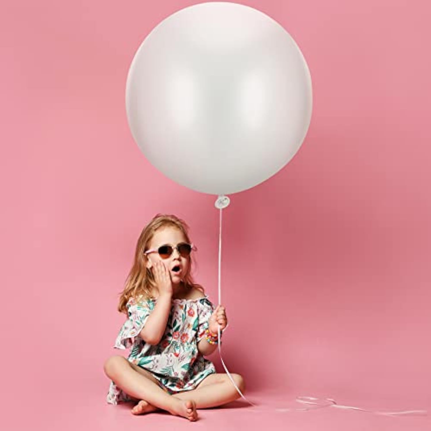18 Pack 18/24 / 36 Inch Balloons Large Latex Giant Round Big Macaron Balloons For Wedding Birthday Party Baby Shower Decorations(White)
