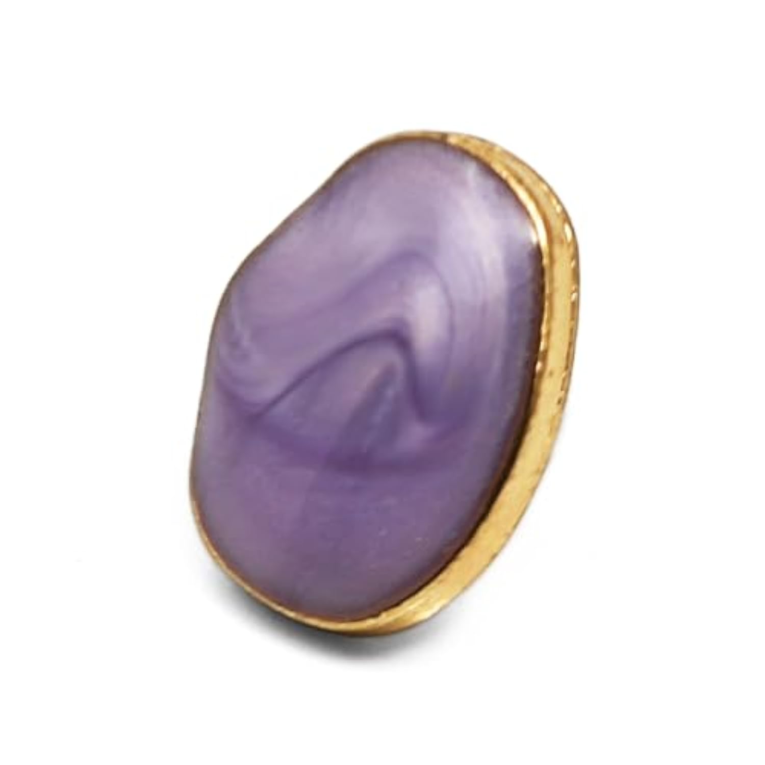 Purple Small Gravel Shape Enamel Layer Metal Base Sewing Shank Buttons