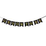 Groom To Be Swallowtail Banner, Bachelor Party Decoration, Marriage Engagement, Hen Night, Future Groom Bunting, Wedding Party Supplies Black