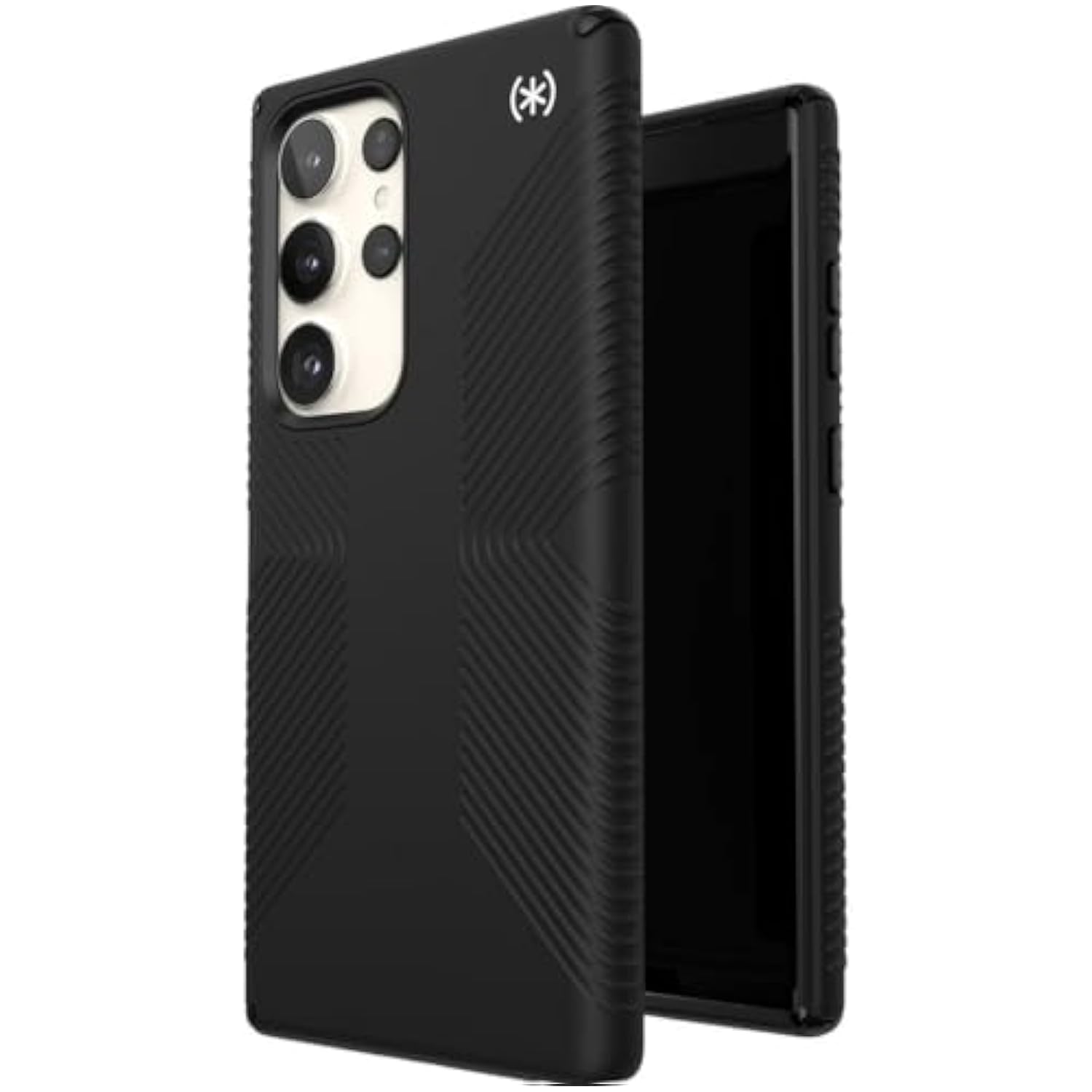 Speck Presidio 2 Grip Samsung Galaxy S23 Ultra Case - Drop & Camera Protection, Soft-Touch Secure Grip, Wireless Charging Compatible, Shock Absorbant, Galaxy S23 Ultra Case - Black