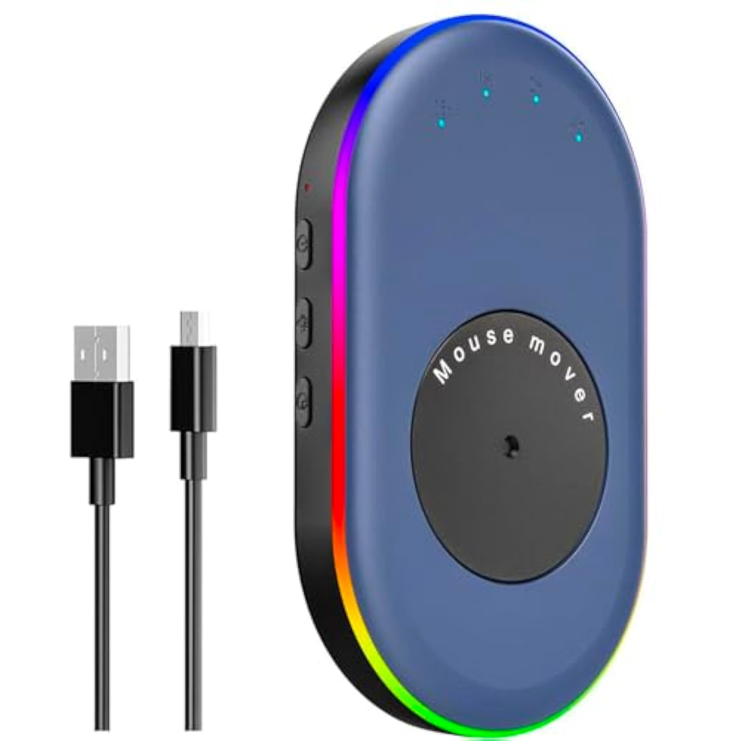 Ultra Slim Mouse Mover With Adjustable Interval Timer, Undetectable & Noiseless Jiggler Simulates Realistic Movement, Driver-Free Shaker For Keeping The Pc Active And Secure.