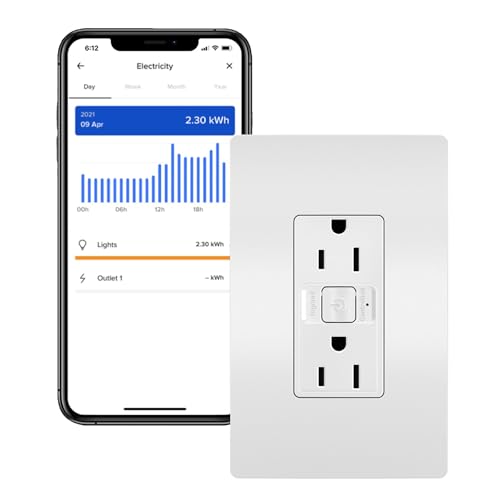 Radiant Wnrr15Wh 15 Ampsmart Outlet With Netatmo, Compatible With Alexa, Google Assistant & Apple Homekit, 15A, White (1 Count)