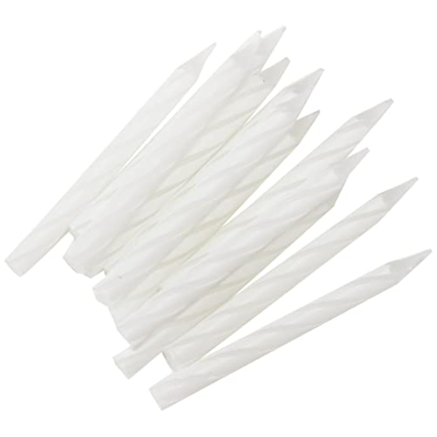 White Spiral Birthday Candles - 24 Count, 2.5'' - Festive Celebration Cake Toppers, Vibrant Party Decorations, Fun and Safe for All Ages