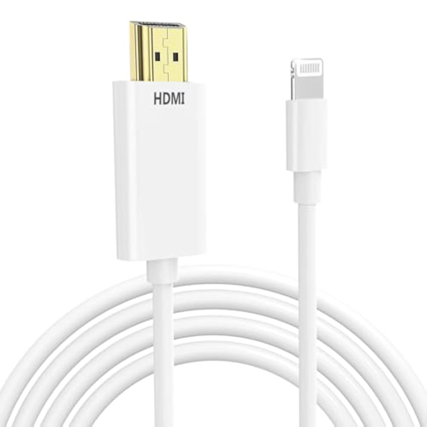 Lightning To Hdmi Cable For Iphone Digital Av Adapter 1080P Hd Video Sync Screen Connector Iphone To Hdmi For Tv Projector Monitor 13.2Ft Support Ios 18