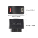 Car Obd Usb Charger Power Adapter Dc12?24V Dual Usb Charger Socket With Digital Display Usb 30W Fast Charging Qc2.0 Qc3.0 Charger For Vehicles