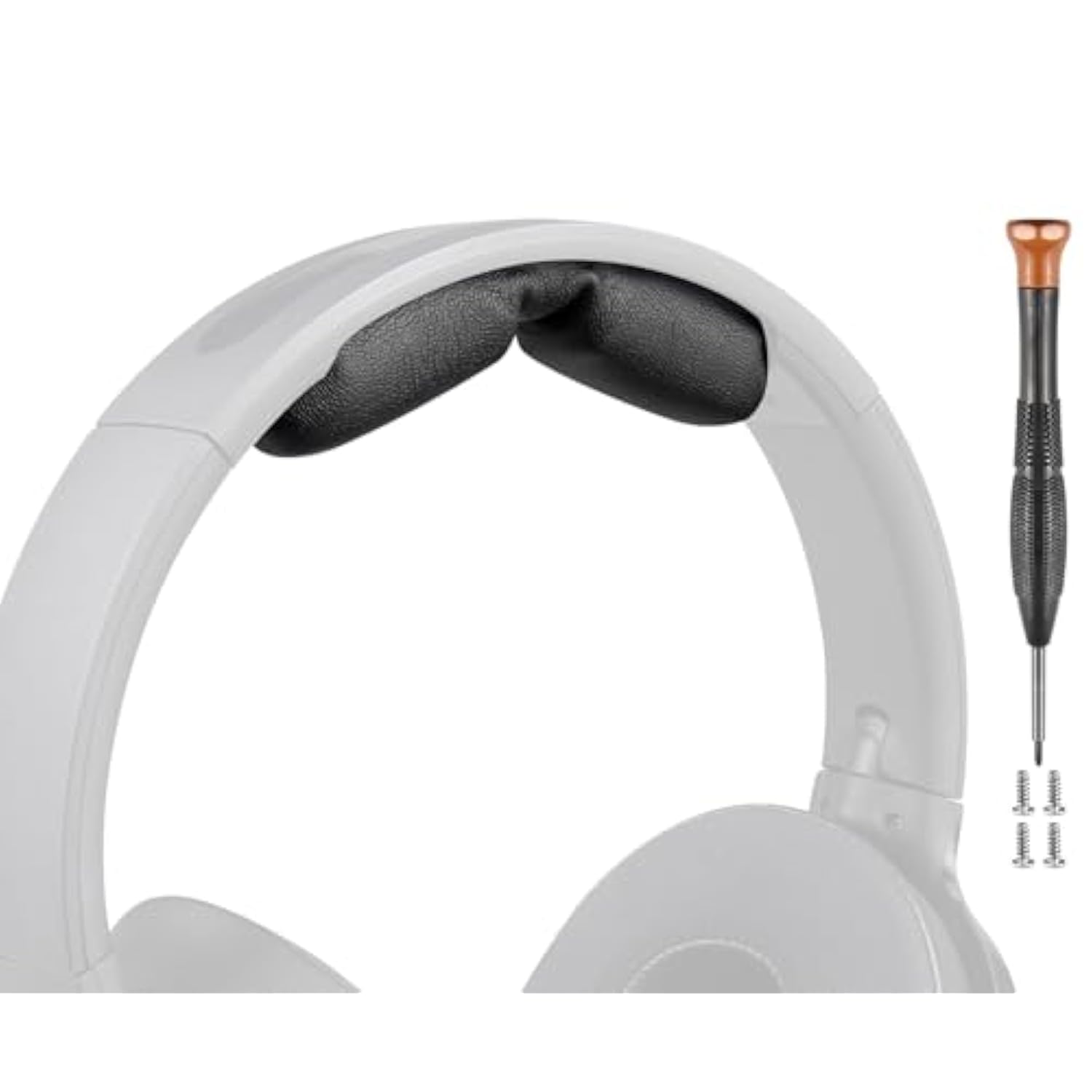 Headband Cover For Skullcandy Hesh 3/Anc/Evo Headphones, Replacement Headstrap Pad Repair Part With Added Thickness - Black