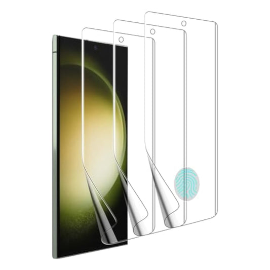(3 Pack Designed For Samsung Galaxy S23 Ultra 5G Screen Protector, Case Friendly, Bubble Free, High Definition Clear Shieldeasy Installation (Tpu)