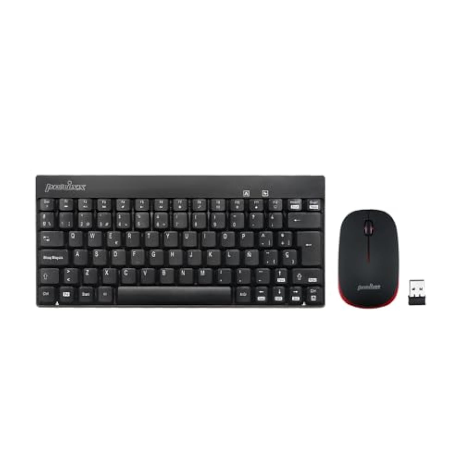 Perixx PERIDUO-712B ES Wireless Keyboard and Mouse Combo - Black - Español QWERTY