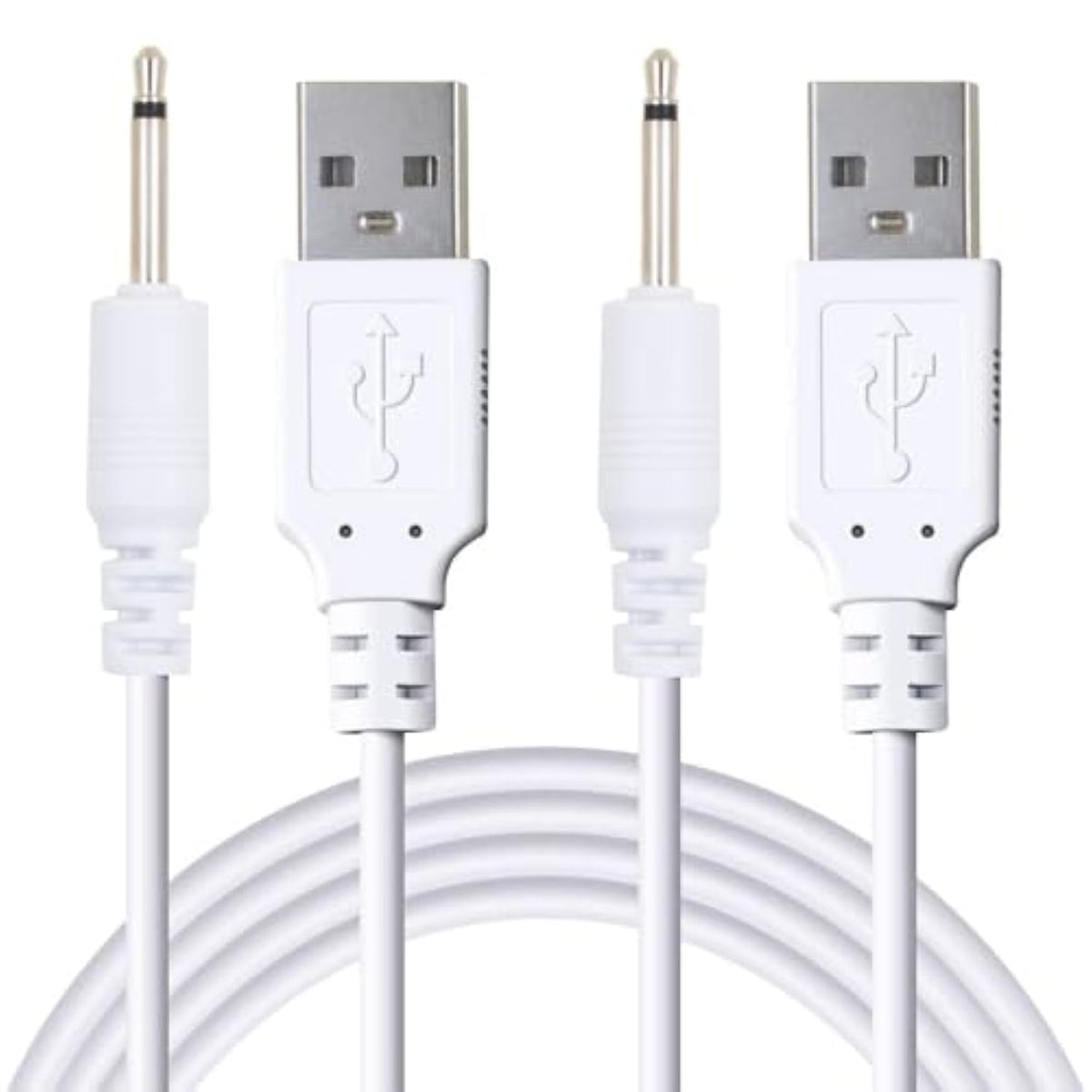 2 Pack 2.7Ft Usb To Dc 2.5Mm Fast Charger Cable, Replacement Charging Cord Adapter Suitable For Toys, Massagers, Beauty Equipment - Enhanced Charging Speed