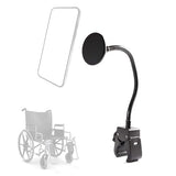 Wheelchair Magnetic Phone Holder - Adjustable Gooseneck with Angle Lock, Compatible with iPhone 16/15/14/13/12 Pro Max Series, iPad & Magnetic Phone