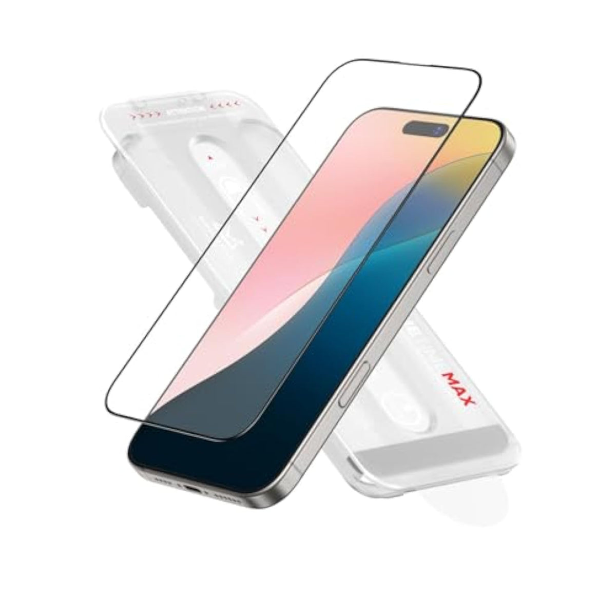 Nanoarmour Onetime Max For Iphone 16 Pro Matte Screen Protector, Anti Glare, Anti-Rainbow, Tempered Glass,Infinity Edge, Edge Reinforced, Easy Install, Dust-Free, Smooth As Butter