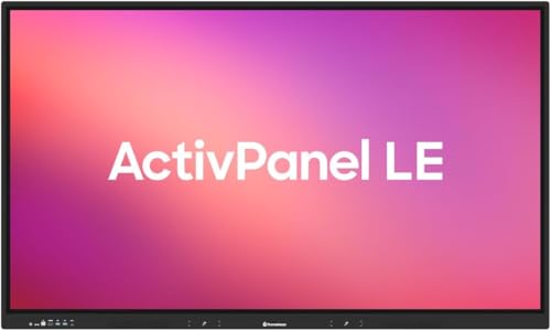 Promethe Activpel Le 65 High Specification Digital Whiteboard, 4K Uhd, Interactive Display, Droid Os, Edla Certified, 3 Year Onsite Support