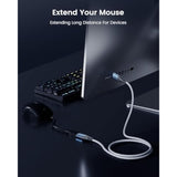 Usb Extension Cable 6.6Ft, Usb 3.1 Type A Male To Female Extender Cables High-