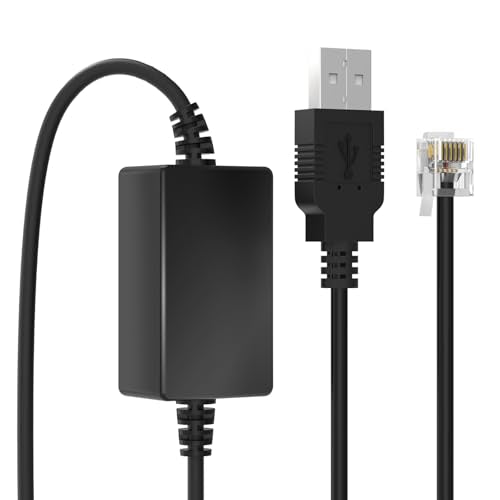 Radar Detector Power Cable, USB to RJ11 Plug Cord Compatible with Escort Passport 9500i, MAX 360, Uniden R1 R3 R7 R8, Beltronics, Radenso XP and