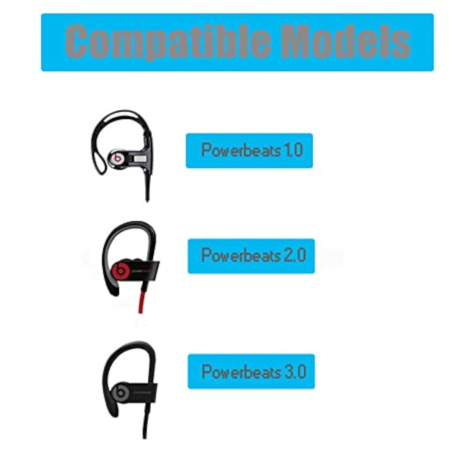 Replacement Silicone Eartips Earbuds Eargels Compatible With Beats By Dr Dre Powerbeats 3 Wireless Stereo Earphones (Yellow)