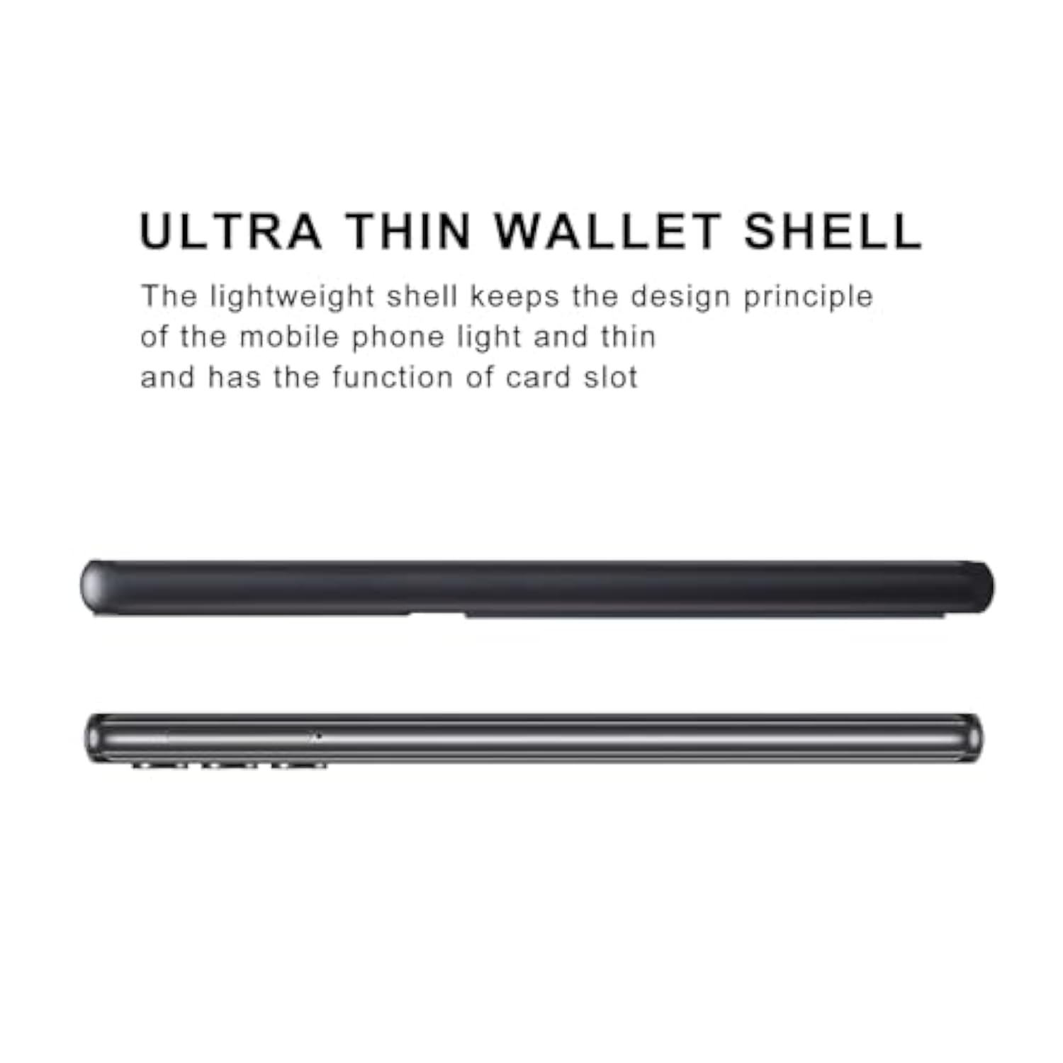 Pixel 9 Pro XL PU Leather Wallet Case with Card Slot, Slim Protector (Gray)