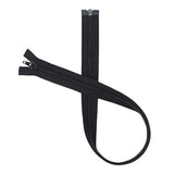 27" #5 Coil Black Separating Zipper