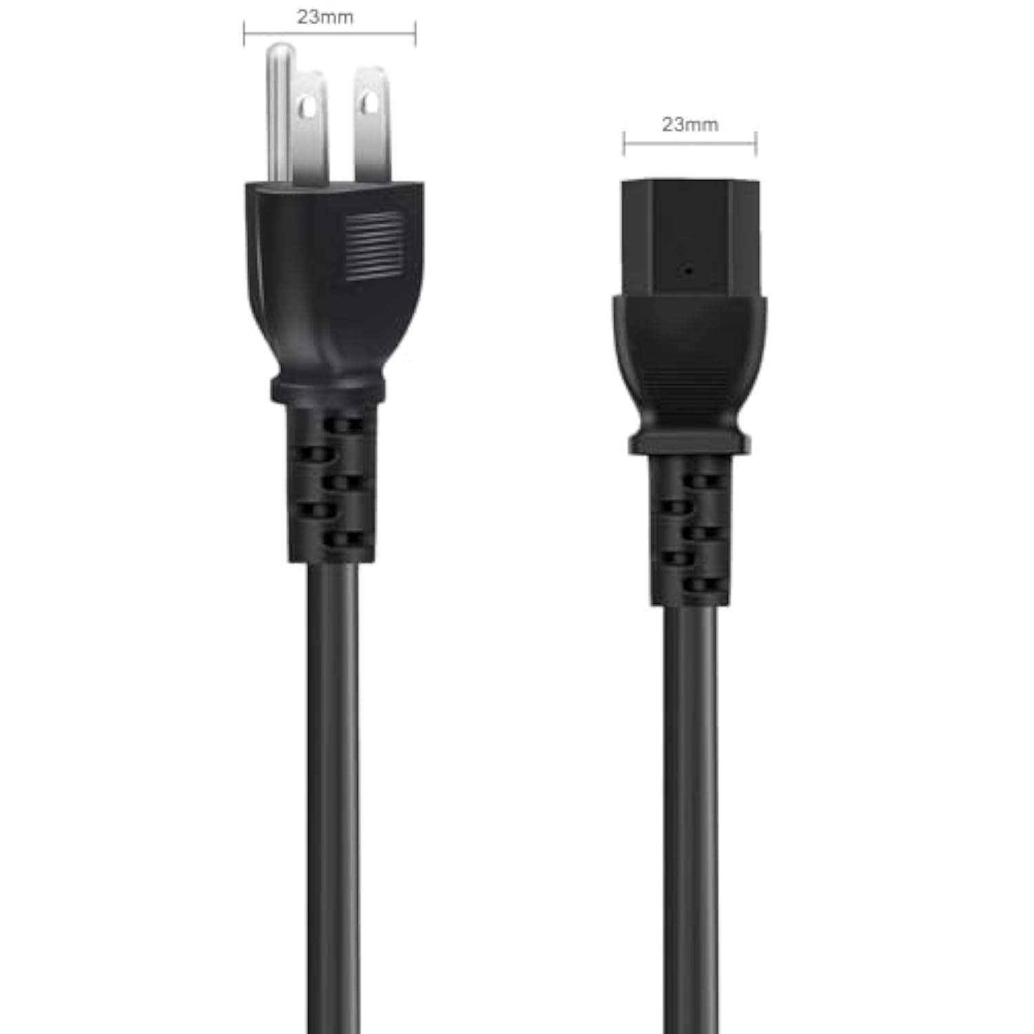 3-Plug Ac Power Cord Compatible Ion Block Rocker Ipa76C Ipa76A Ipa76S Ipa23 Block Party & Live 18Awg Ion Pathfinder 2 3 4 Speaker Music Accent Guitar Amplifier Cable Replacement 3.3Ft