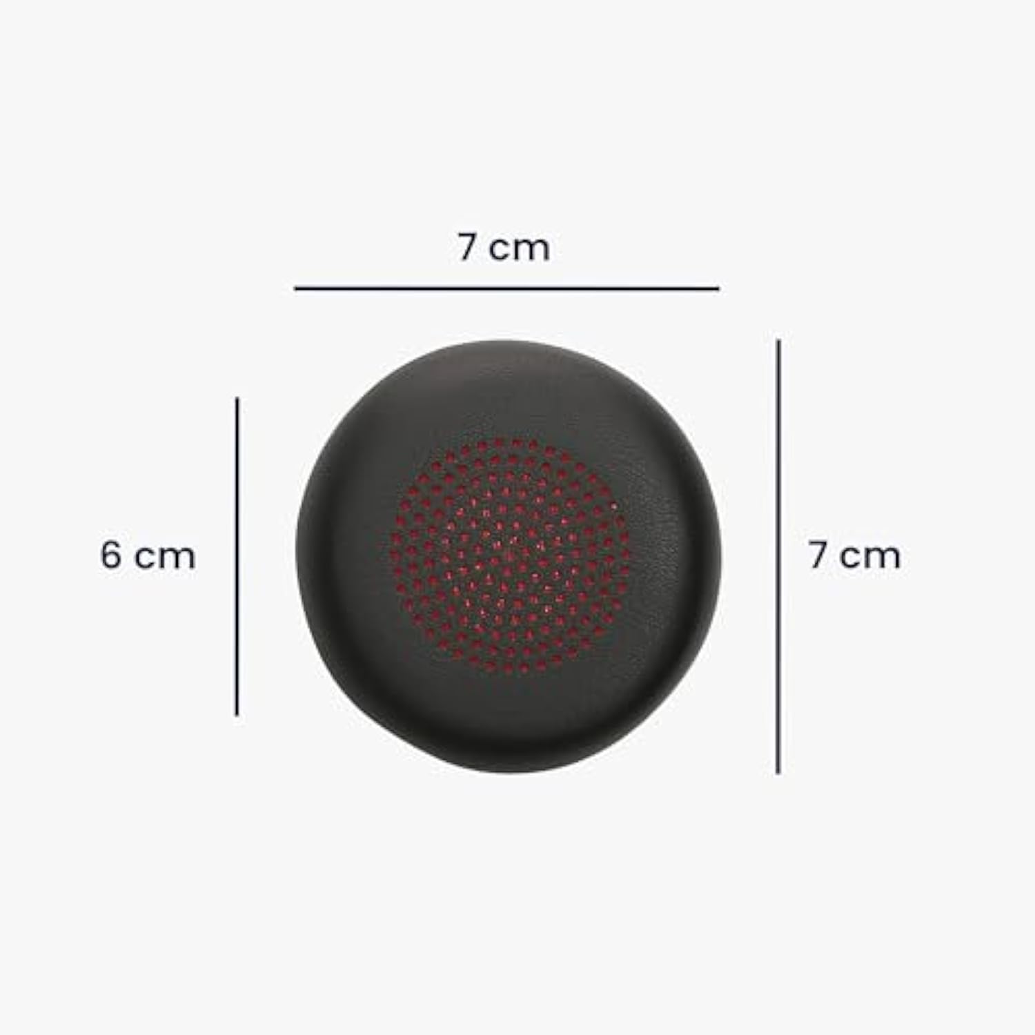 kwmobile Ear Pads Compatible with Plantronics Voyager UC B825 Earpads - 2X Replacement for Headphones - Black
