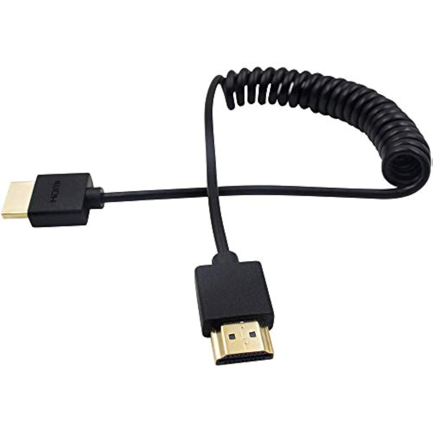 Coiled Hdmi Cable, 4K Hdmi To Hdmi Cable, Extreme Thin Hdmi Male To Male Exten