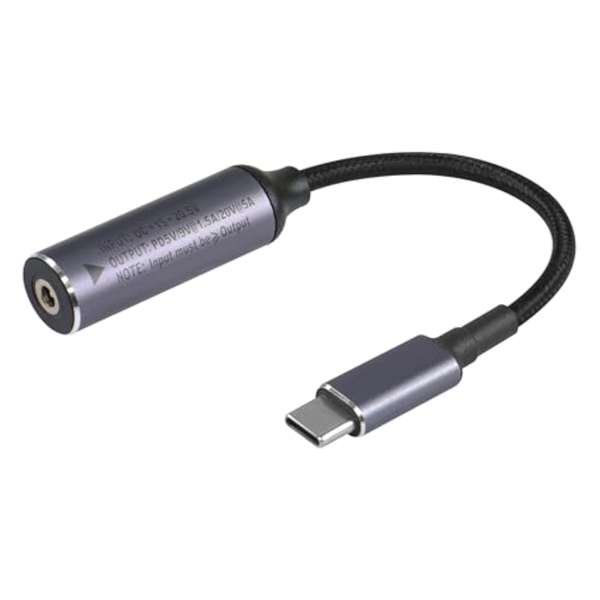 Pd 100W Dc 3.5Mm X 1.35Mm Female Input To Usb Type C Male Power Charging Cable, Dc35135 To Type C Extension Cable With Pd Automatic Identification Chip,For Phones,Tablets,Laptops