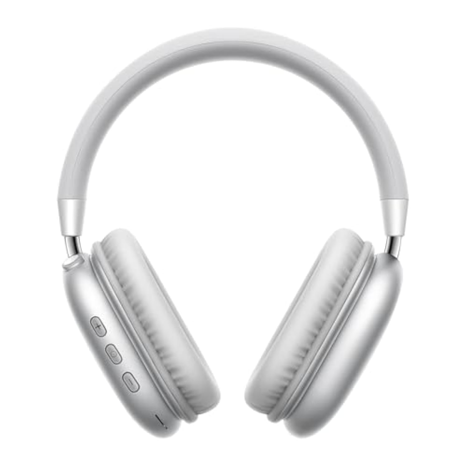 Wireless Headphones Over-Ear Bluetooth Adjustable 42 Hours Of Listening Time Volume Control, Fitting In Gaming/Running/Sports Headphones For Iphone/Android/Samsung -Silver