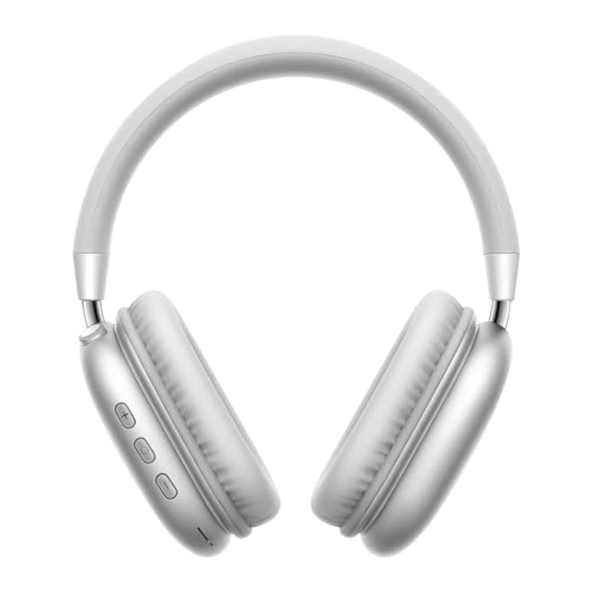 Wireless Headphones Over-Ear Bluetooth Adjustable 42 Hours Of Listening Time Volume Control, Fitting In Gaming/Running/Sports Headphones For Iphone/Android/Samsung -Silver