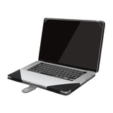 MOSISO Compatible with MacBook Pro 14 inch Case 2024 2023 2022 2021 M4 M3 M2 M1 Pro Max A3112 A3185 A3401 A2918 A2992 A2779 A2442, PU Leather Folio Protective Stand Cover Sleeve, Black