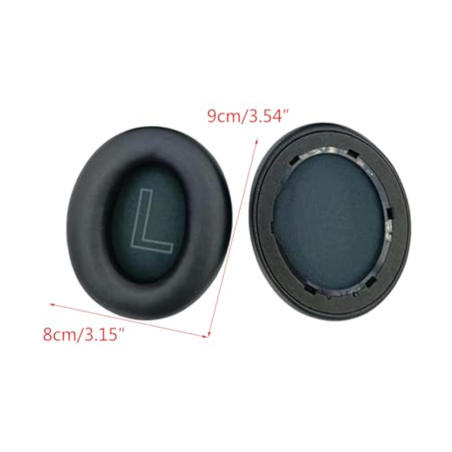 Replacement Earpads For Anker Soundcore Life Q20 Q20Bt Soft Ear Cushions Ear Pads Headphones Accessories, Full Black