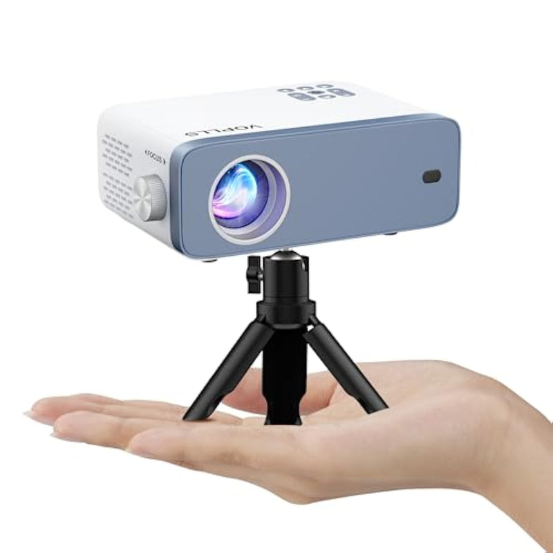 Mini Projector, 1080P Full Hd Supported Video Projector, Portable Outdoor Home Theater Movie Projector, 50% Zoom, Compatible With Hdmi, Usb, Av, Smartphone/Tablet/Laptop (Small Projector)