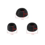 6 Pairs Silicone Eartips S/M/L 11x6.5mm 12x6.5mm 14x6.5mm Silicone Ear Covers Compatible with JBL Tune Buds Headphones, Black