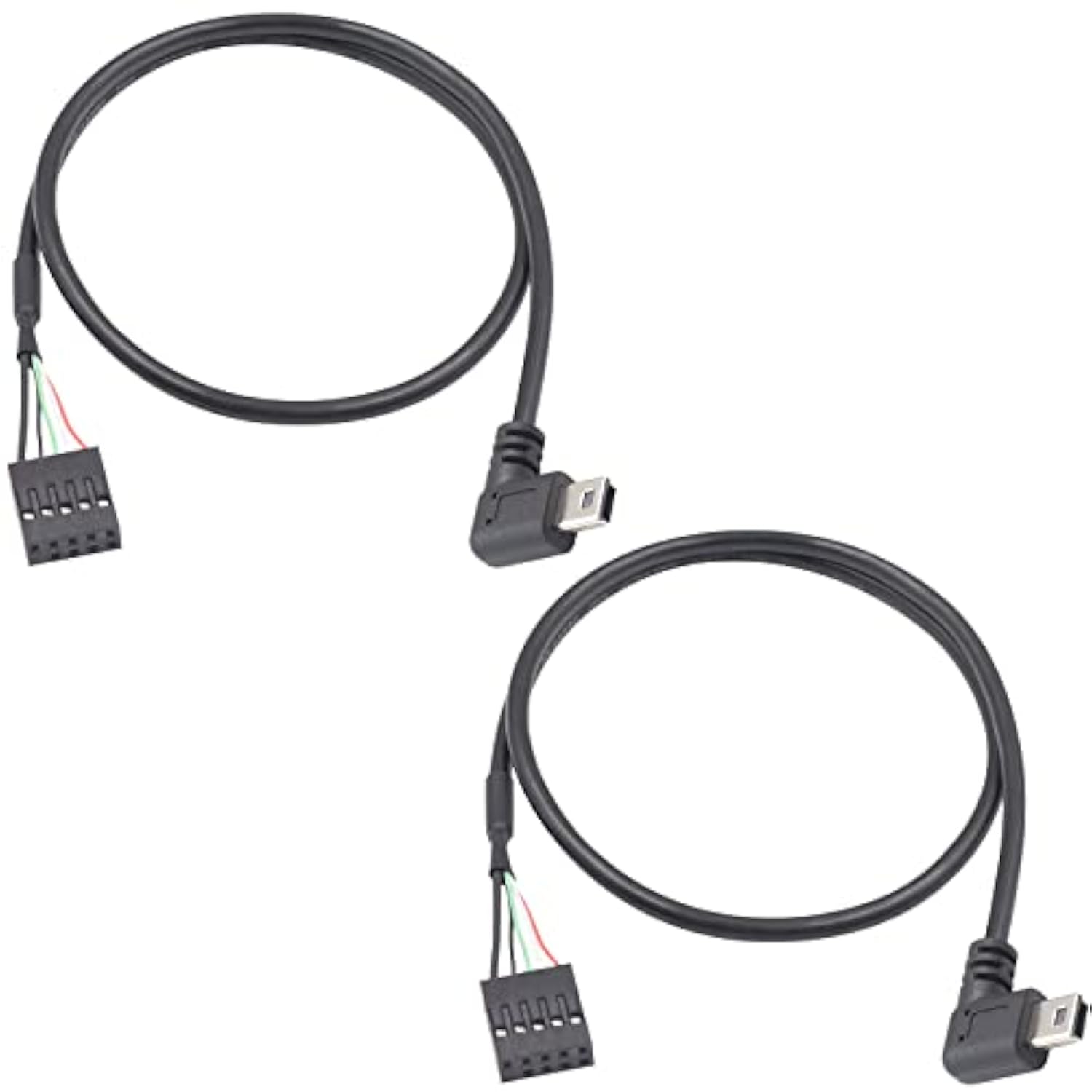 Mini Usb To Motherboard Cable, Usb Header To Mini Usb, 90 Degree Left Angled M