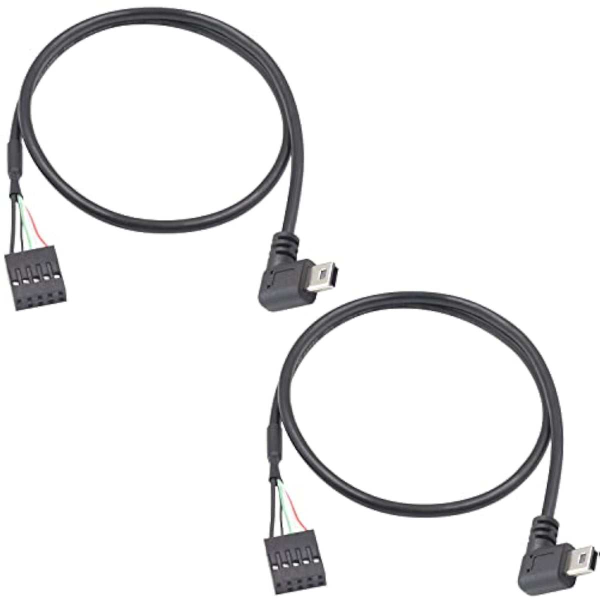 Mini Usb To Motherboard Cable, Usb Header To Mini Usb, 90 Degree Left Angled M
