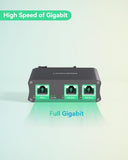Industrial 2 Ports Gigabit Poe Extender, Passthrough And Split 30W Poe To Two Poe Cameras, Poe Repeater To Extends Extra 330Ft - 3 Years Warrenty