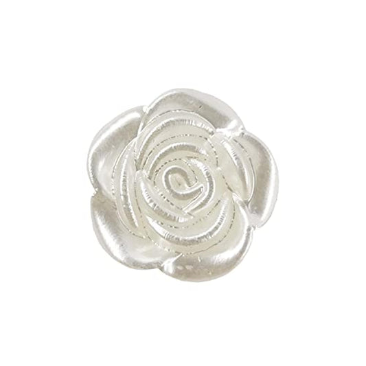 Decorative Resin Rose Sewing Buttons 20 Pcs - 16Mm, 21/32"