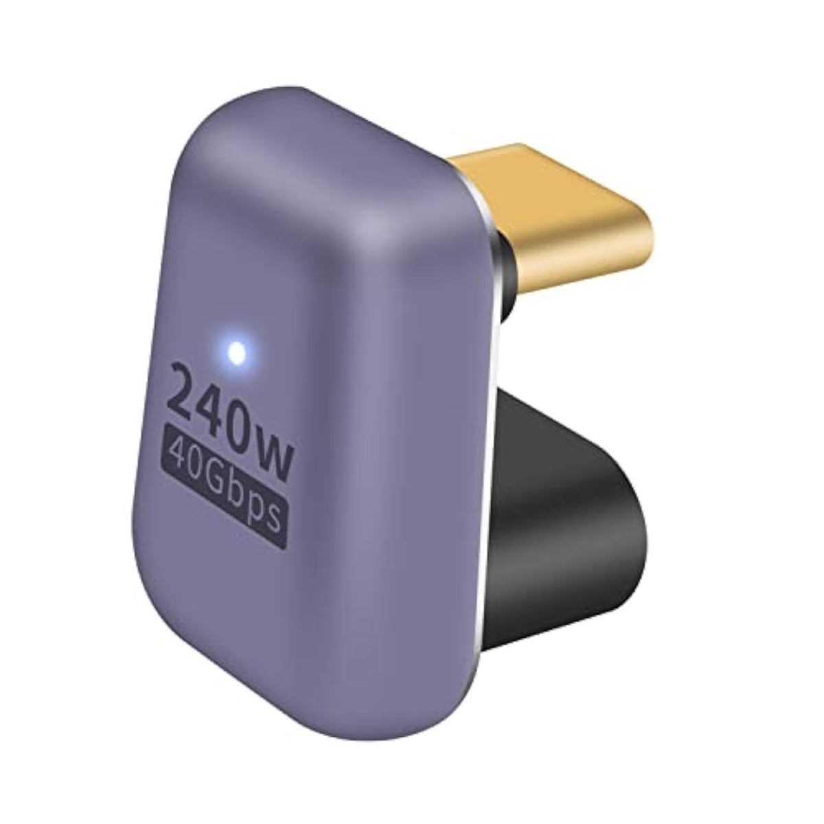 Right Angle Usb C Adapter 40Gbps, Usb C Right Angle Adapter Pd 240W Fast Charg