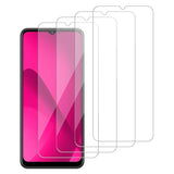 4 Pack Glass Screen Protector Compatible for T-Mobile Revvl 8 / TMRV085G [9H Hardness]-HD Screen Tempered Glass, Scratch Resistant,Easy Install [Case