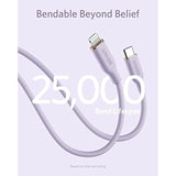 Anker USB C to Lightning Cable, MFi Certified Cable for iPhone 13 Pro 12 Pro Max 12 11 X XS, Supports Power Delivery (Lilac Purple, 6ft)