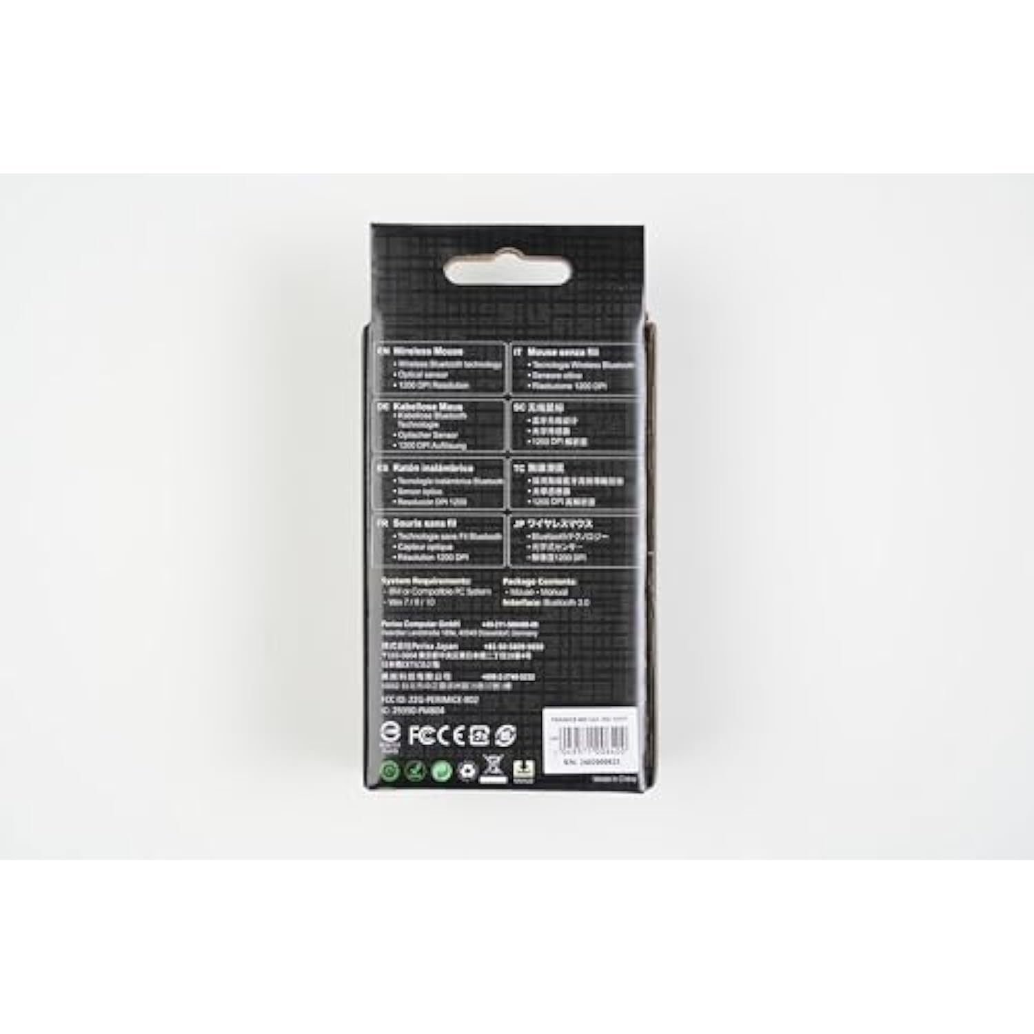 Perixx PERIMICE-802 Wireless Bluetooth Mouse - Portable Design - Compatible wi