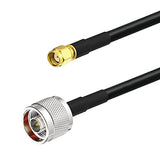 N Male To Rp-Sma Male Cable Ksr240 Low Loss Extension Cable 10Ft For Outdoor Yagi Wifi Antenna Wifi Router Helium Hotspot Miner Lorawan Antenna