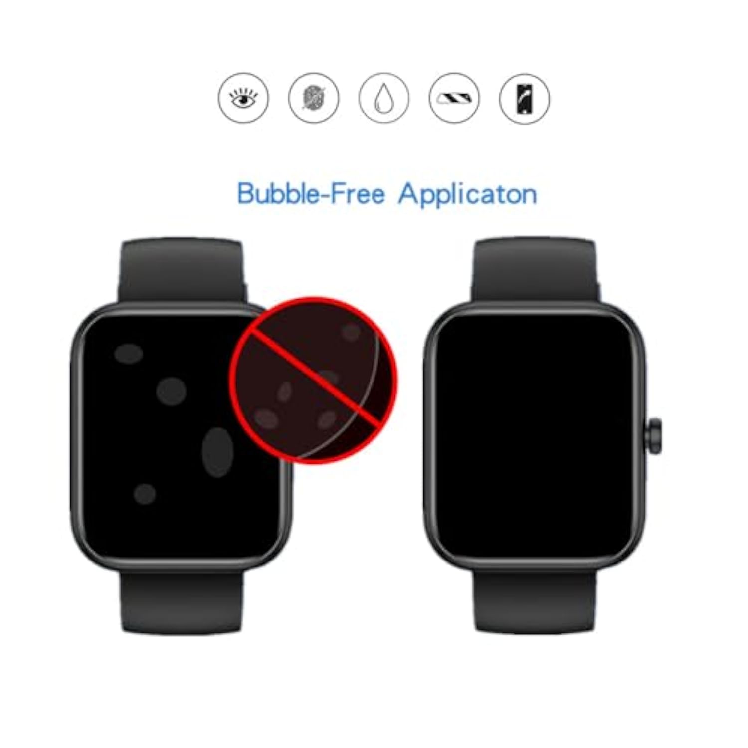 Screen Protector Compatible For Mikego/Senbono Idw25 Smartwatch, 3D Full Screen Coverage Pmma Protective Film For Idw25 1.83'' Smart Watch (3 Pcs)