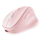 Micropack Wireless Bluetooth Mouse Ergonomic Vertical For Laptop Macbook Pc Tablet Rechargeable Silent Click Multi-Device 3-Mode 2.4G Adjustable Dpi Compatible With Windows Android Ios Macos Pink