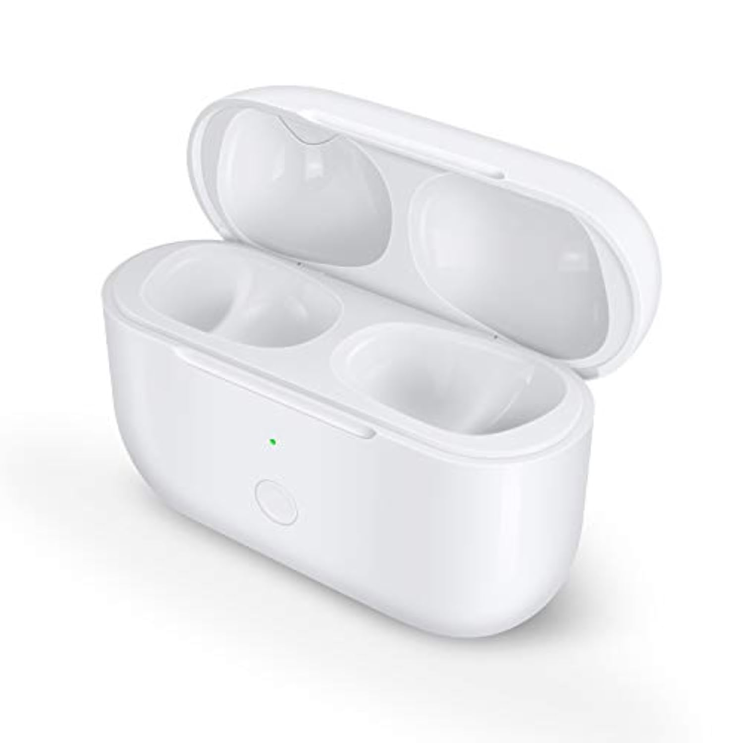 Charging Case Replacement For Airpods Pro 1St & 2Nd Generation - Wireless Charger Case With Bluetooth Pairing Sync Button (Earbuds Not Included) - White